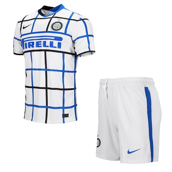 Camiseta Inter Milan Segunda Equipación Niños 2020-2021 Blanco